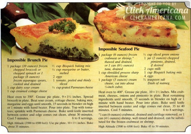impossible seafood pie recipe